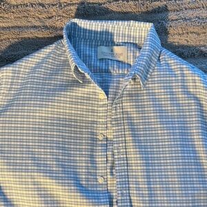 Chatham Road Men's Blue Plaid Casual Shirt